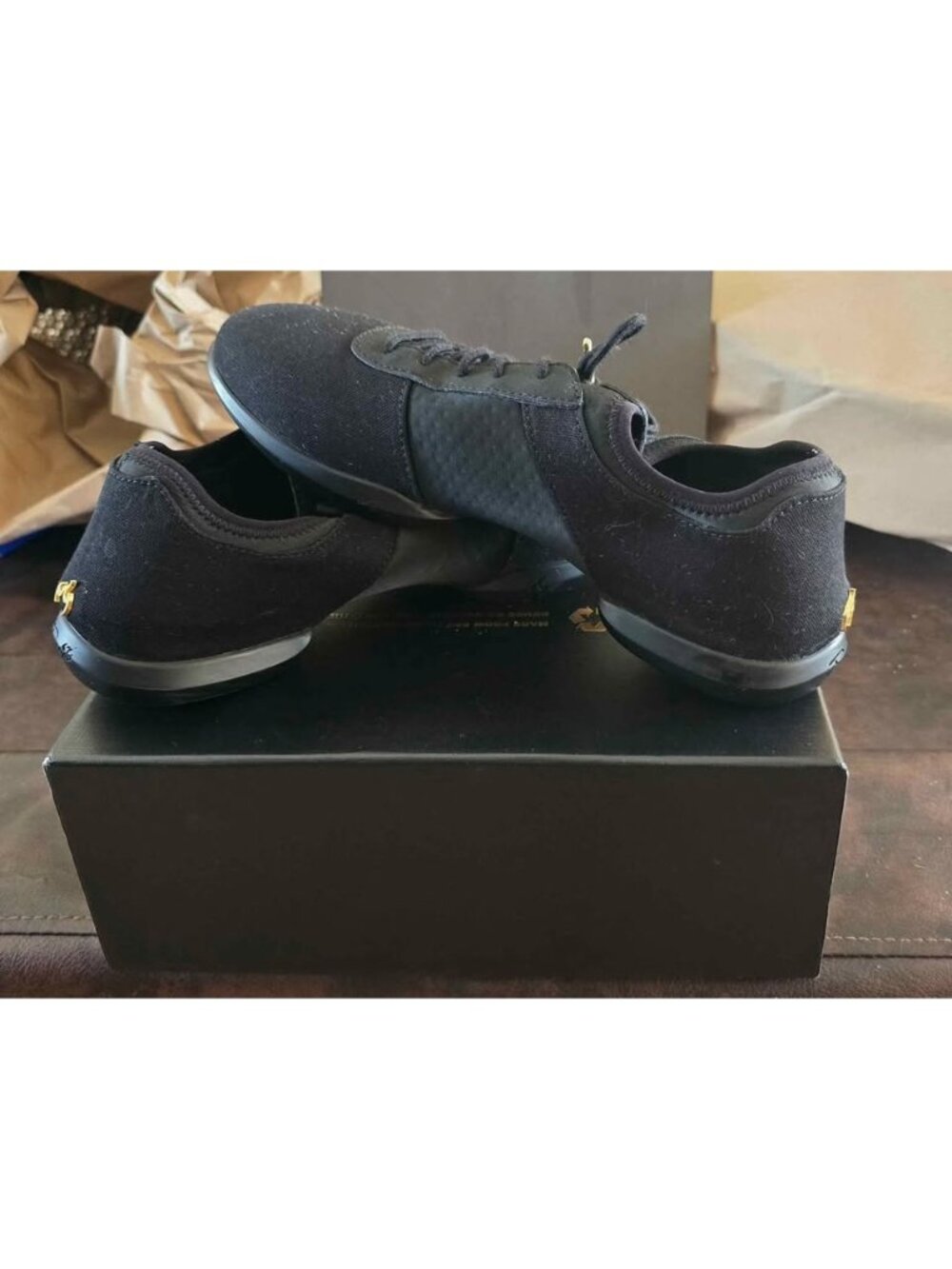 Fuego Dance Shoes: Women 10 Men 8.5  All-Black Split-sole